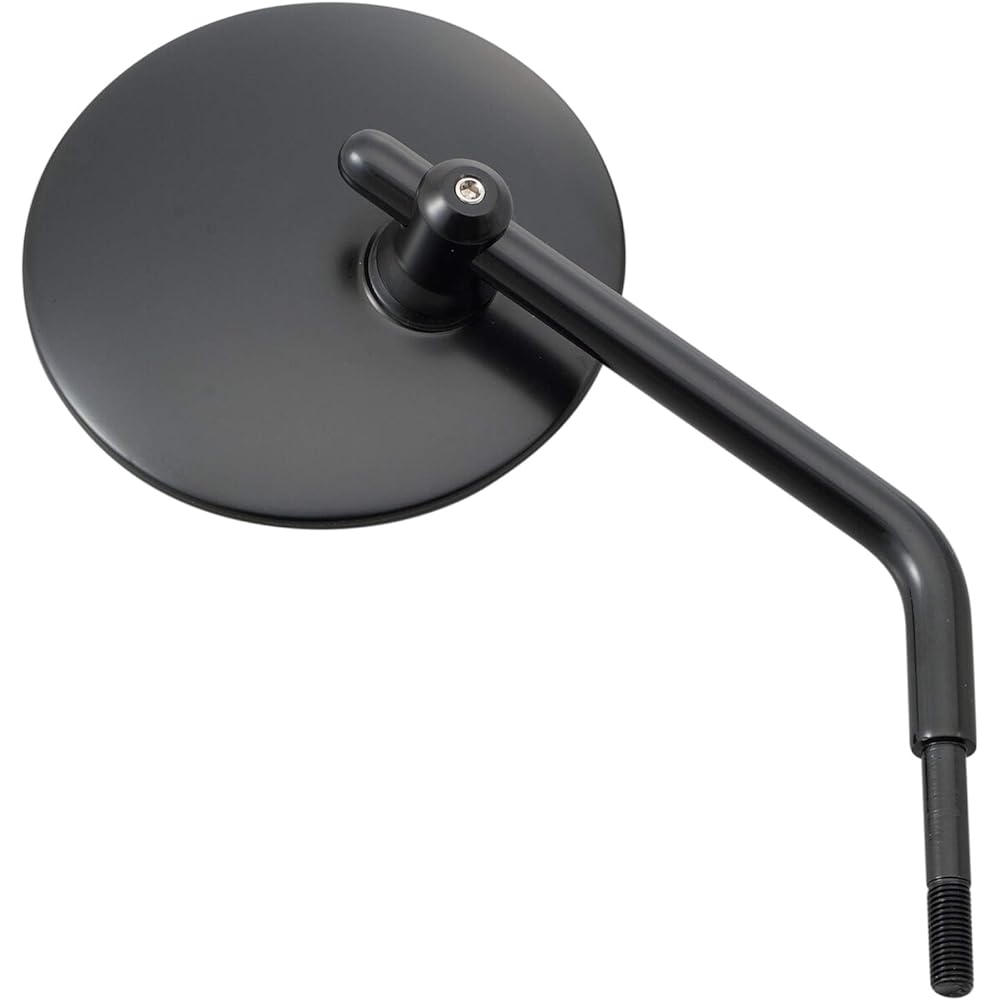 Daytona High Visibility Mirror, Motorcycle Mirror, For HARLEY-DAVIDSON, 1 on each side, Same for left and right, Compliant with new safety standards, Round for H-D Black 17023