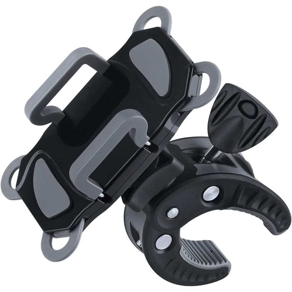 Bicycle Phone Mount Bicycle Motorcycle Phone Holder Universal Mountain Handlebar Cradle Anti-Shake Compatible with iPhone 12 SE 11 Pro Max 8 Plus Samsung S10+ ATV AMD All Cell Phones
