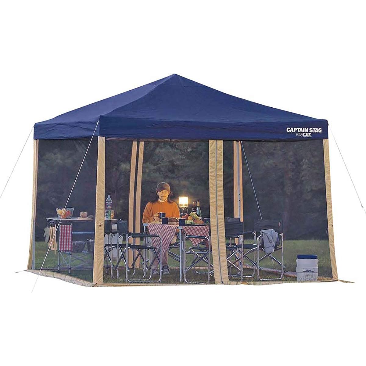 Captain Stag Camping Tent/Tarp Insect Repellent Mosquito Net Screen Panel 300×200UVM-3174