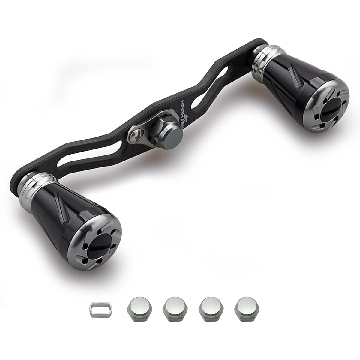 HEIGHTEN 95mm Reel Handle 1.5K Carbon Cloth Carbon SHIMANO DAIWA Abu Pillar Series for General Bait Reel