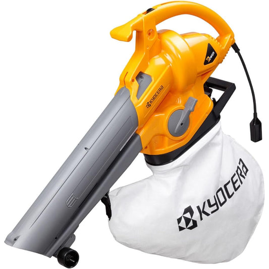 Kyocera Former Ryobi Blower Vacuum RESV-1000A 697252A [Allows you to switch between 2 levels of wind speed and airflow according to your work] Grinds dead leaves and other parts into 1/10. Newly