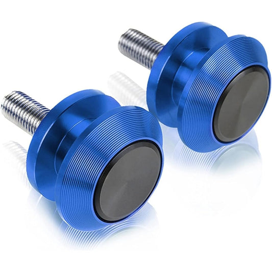 Stand Screw Slider Motorcycle 6MM Swing Arm Spool Slider Swing Arm Stand Screw Slider Protector Suitable for Yamaha XV1100 XV1100 1989-1998 1997 1996 1995 (Color: Blue)