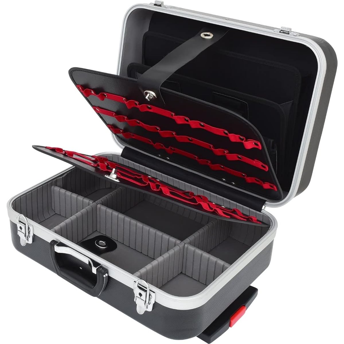 KS TOOLS ABS hard protective case with removable telescopic trolly 850.0530
