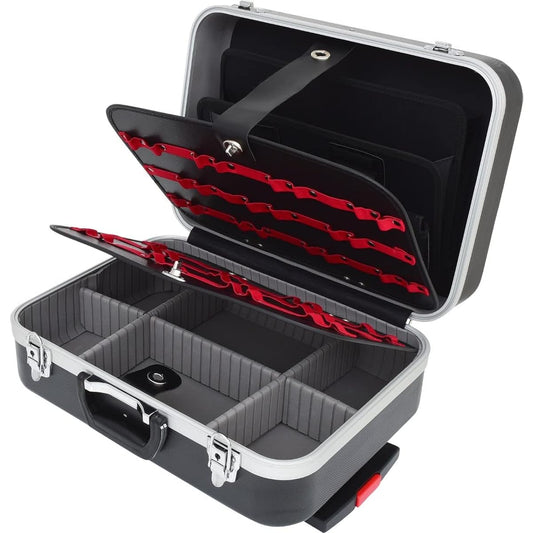 KS TOOLS ABS hard protective case with removable telescopic trolly 850.0530