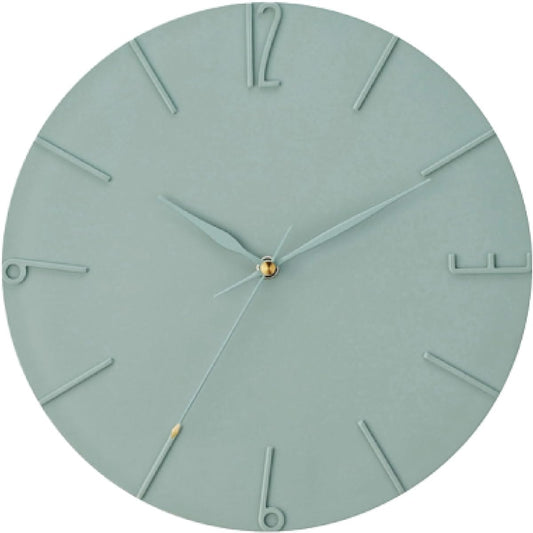 Interform Wall Clock CL-4343 Järvi Turquoise Blue Gold Sweep Movement Diameter 29cm