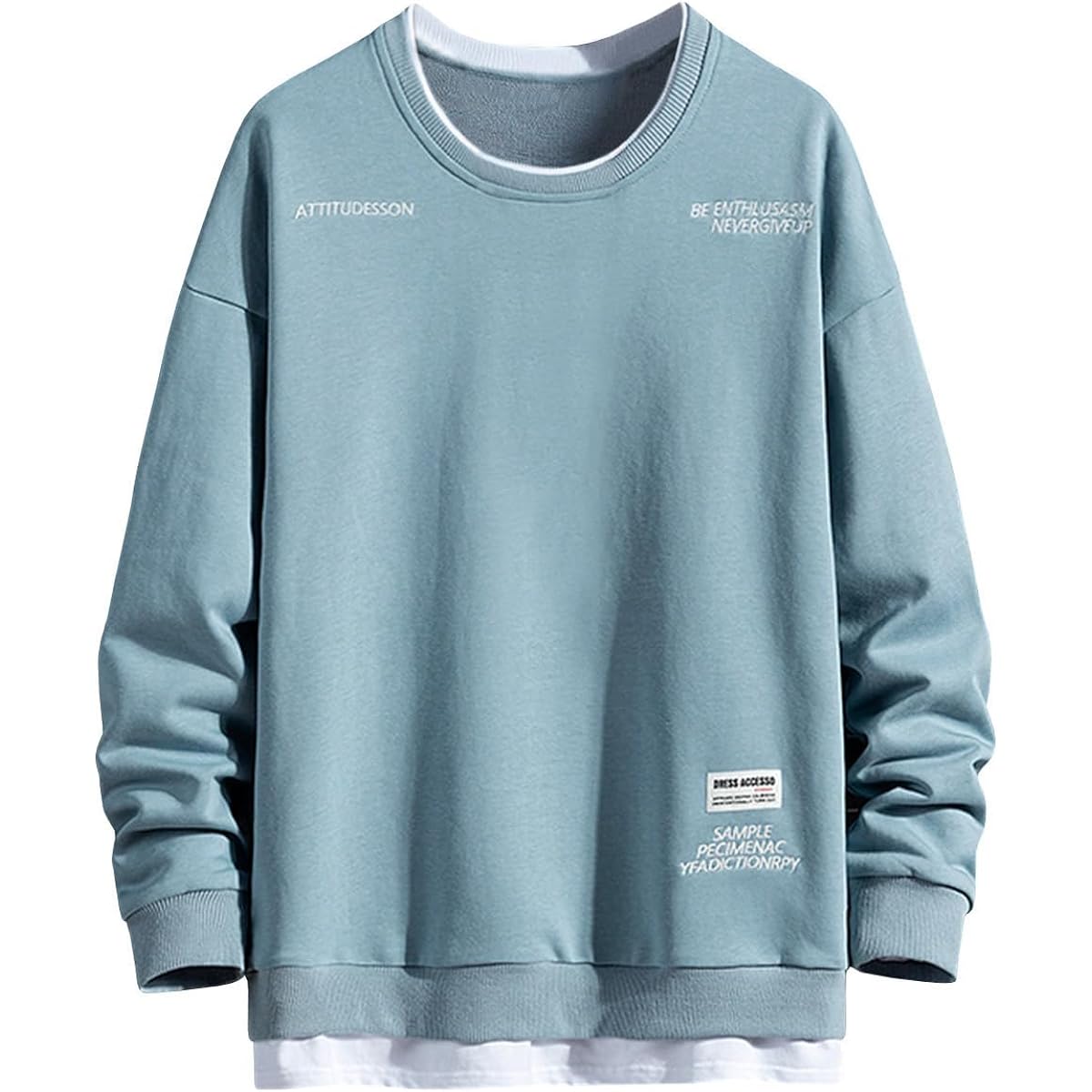 [EASTEMPO] Men's Sweatshirt, Long Sleeve, Parka, Spring, Loose, Thin, Stylish, Plain, Casual, Large Size