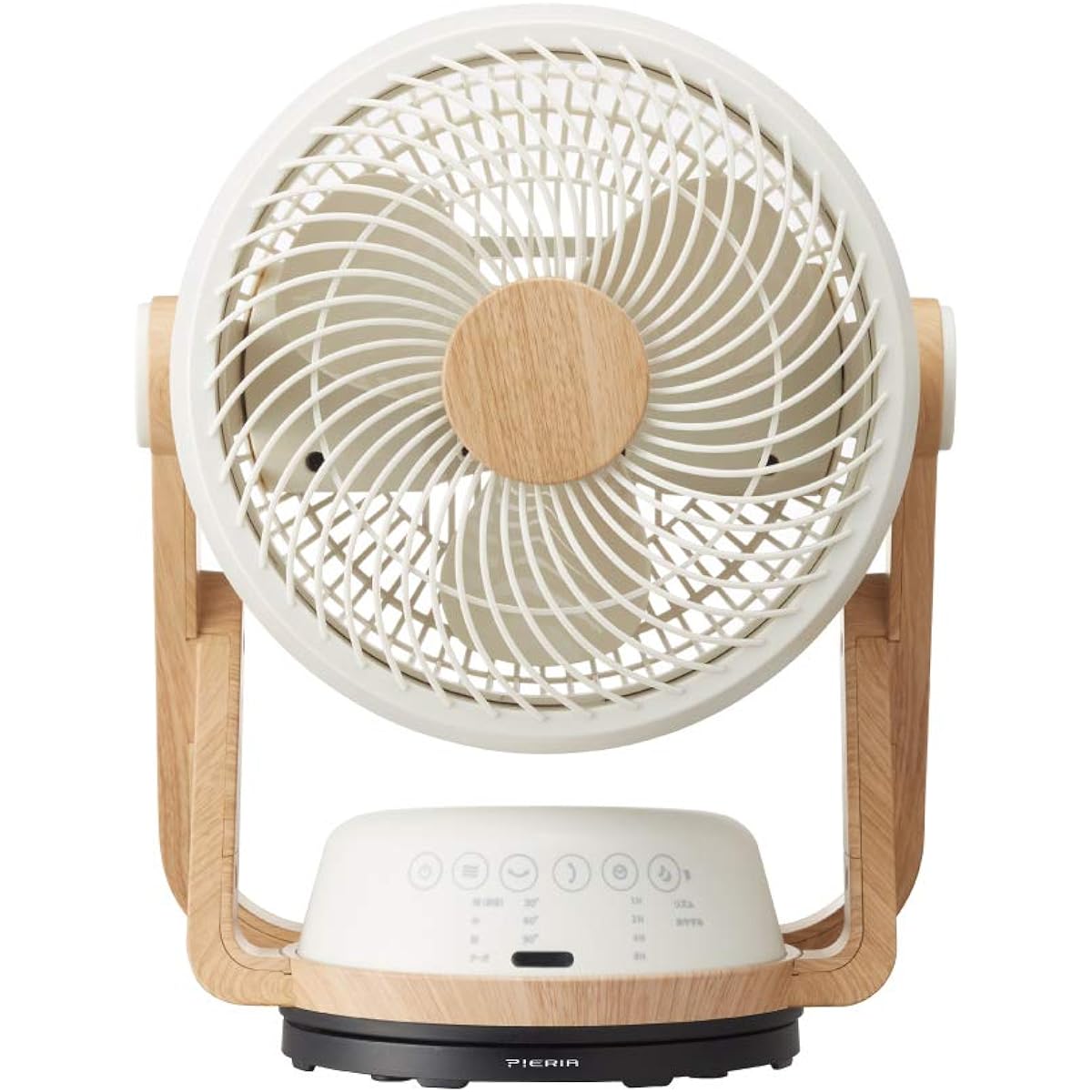 Doshisha Circulator DC Wood Grain 19cm Swing 4 Levels Air Flow with Remote Control Pieria Natural Wood