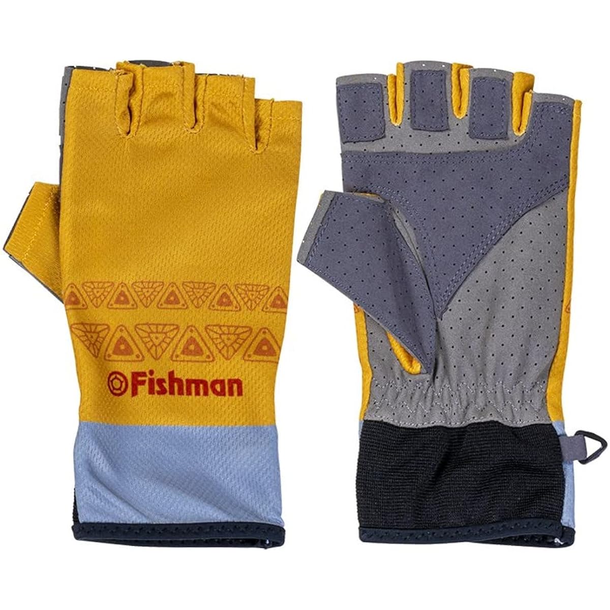 FISHMAN GB-202104 Summer 5 fingerless gloves Orange XL