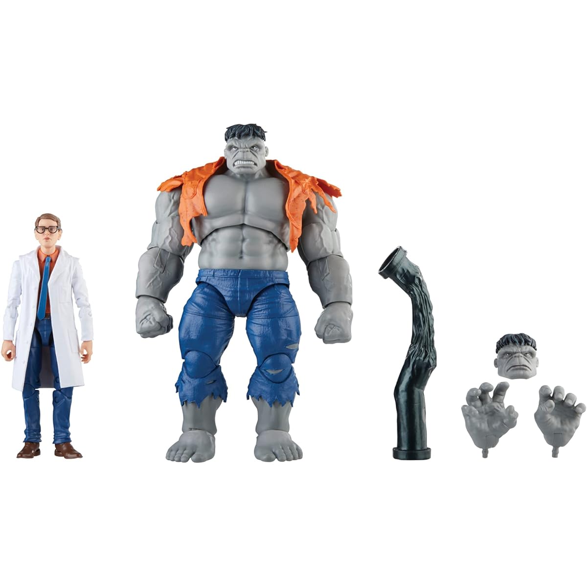 Hasbro MARVEL Marvel Legends Series Gray Hulk and Bruce Banner, Avengers 60th Anniversary 6 inch (15 cm) size action figure, with 6 accessories F7084 Genuine product