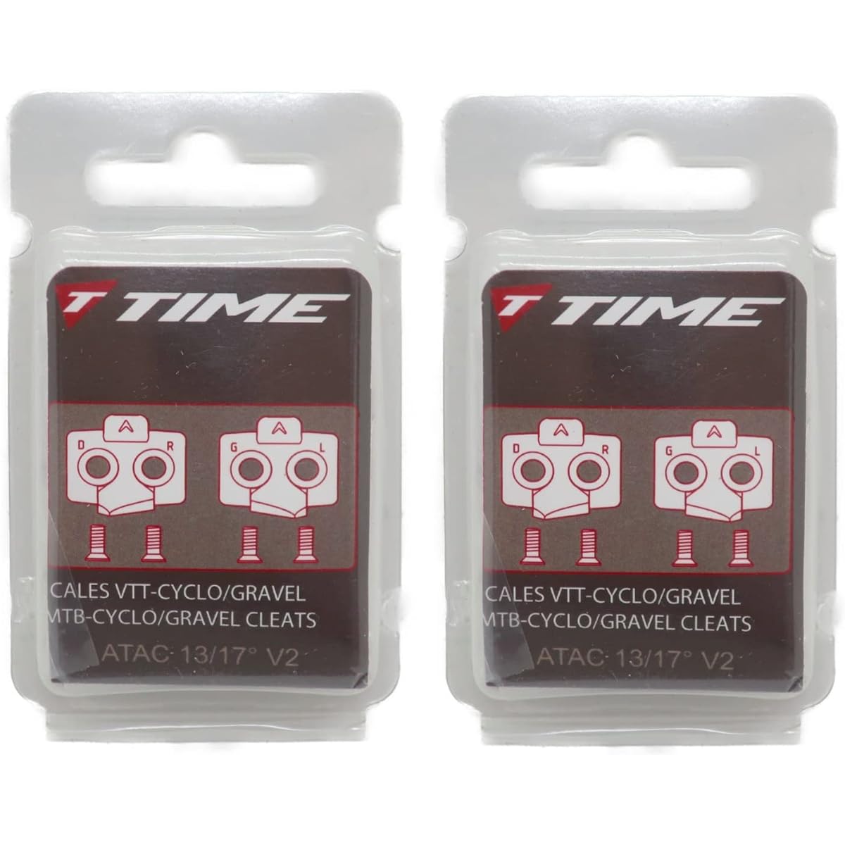 Set of 2 TIME ATAC Cleats MTB CLEATS 13/17° V2 [Parallel Import]