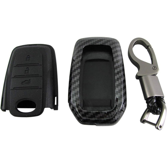 BRIGHTZ Hilux GUN125 Carbon Style Smart Key Case Black [KEY-CASE-013] GUN N125 125 31371