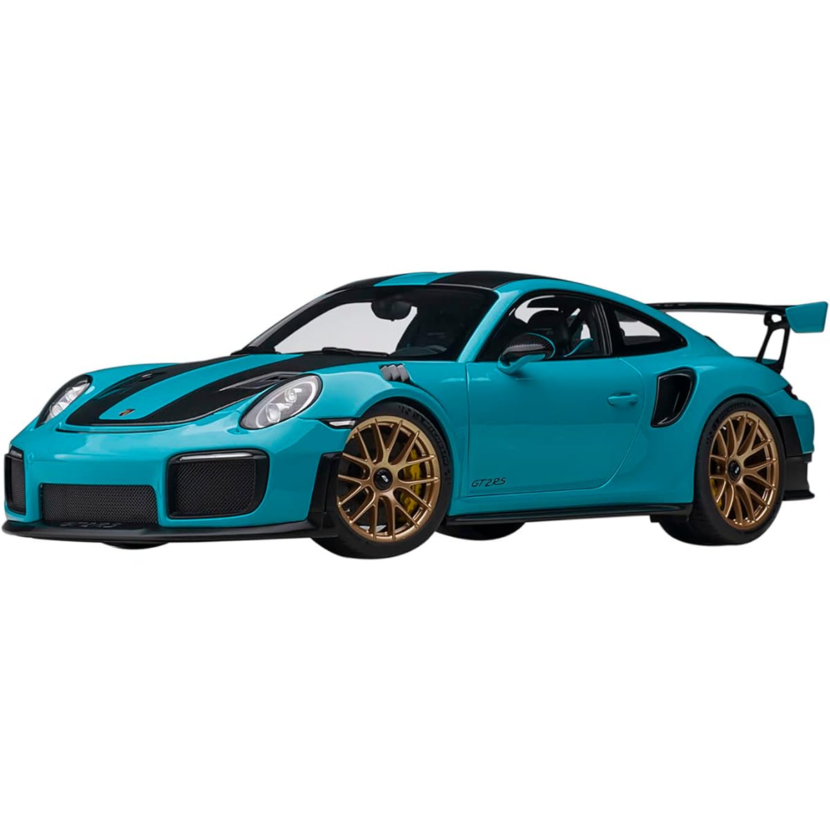 AUTOart 1/18 Porsche 911 (991.2) GT2 RS Weissach Package Blue/Carbon Black Finished Product 78175