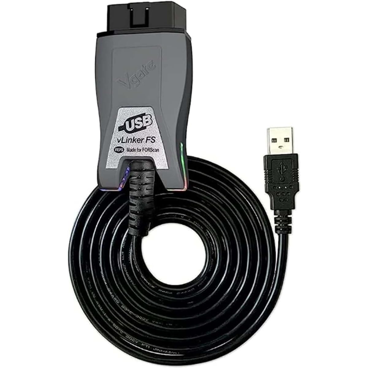 VGATE VLINKER FS OBD2 USB Adapter for-Scan HS/MS-CAN Auto Switch