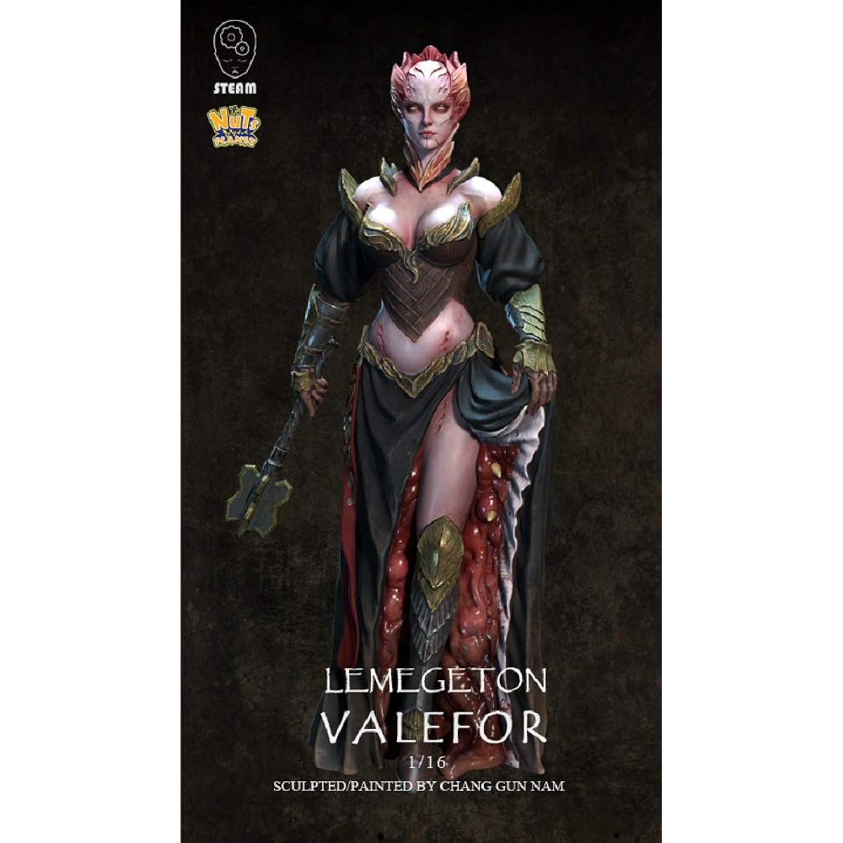 Nuts Planet 1/16 Goetia Hell Duke Valefor Full Body Statue Resin Kit S001