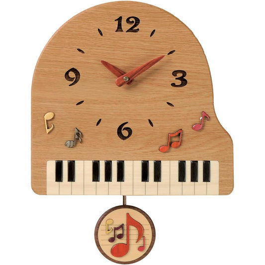 Asahikawa Furniture Kobo Pecker Piano Pendulum Clock PF-1