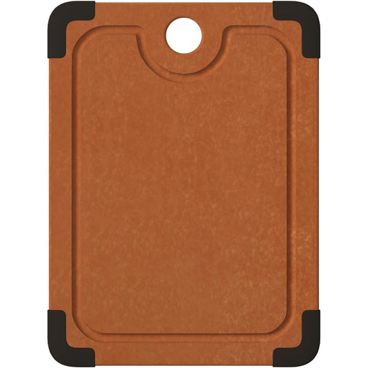 ChefCat Wooden Cutting Board, Pine Fiber, Dishwasher Safe, High Heat Resistance, Antibacterial, Thin, Silicone Non-Slip, High Density Impermeable, Housewarming, Outdoor Suitable, Making Sushi, Cutting Fruits (M)