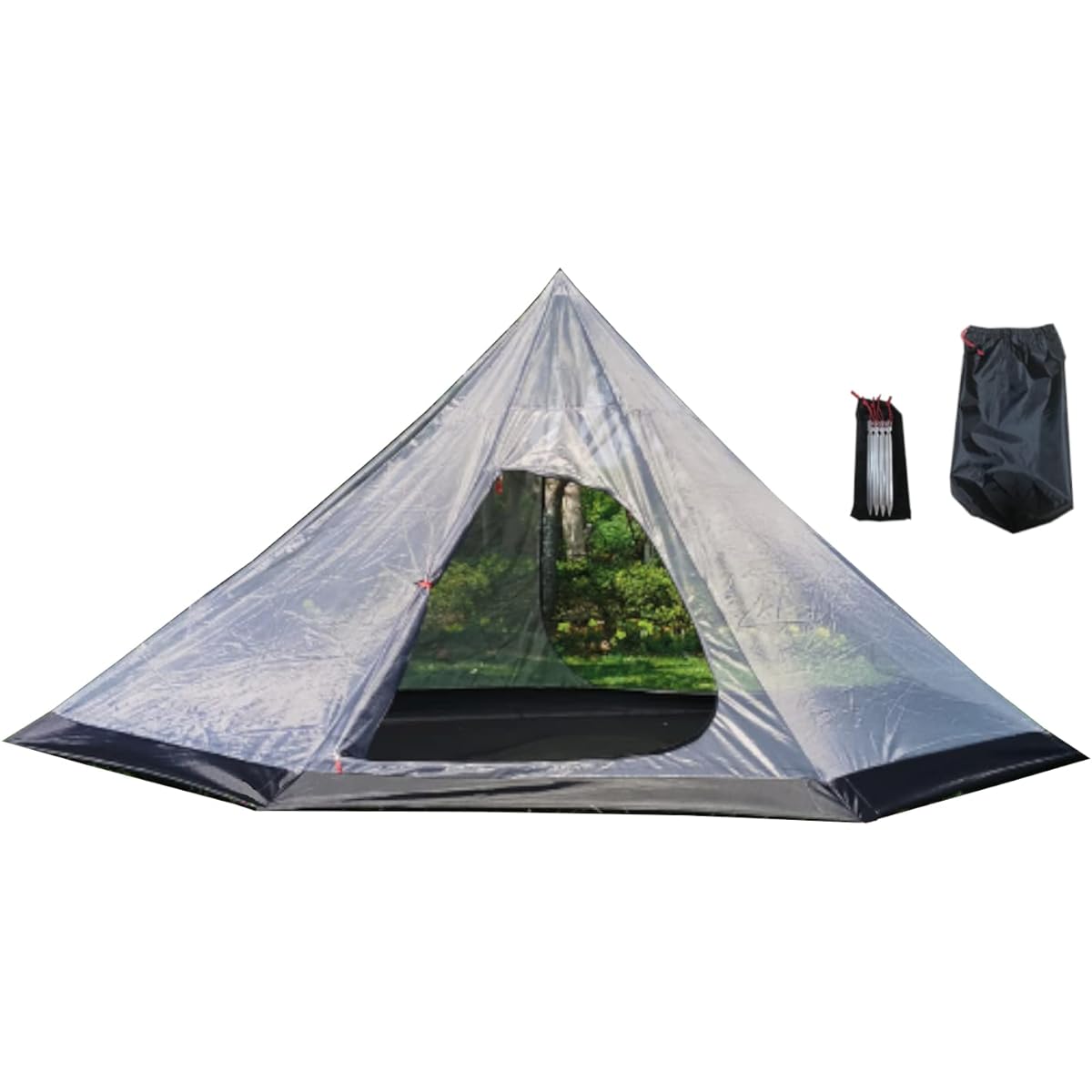 R.W.Y PRODUCT One Pole Tent Mosquito Net Camping Tent for 2 Persons 3 Persons Inner Tent Mosquito Net Pup Tent Kangaroo Tent Mesh Tent