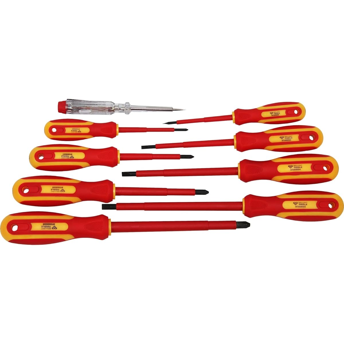 KS Tools VDE Driver Set 9 Pieces Slotted and PH Plus BT068010