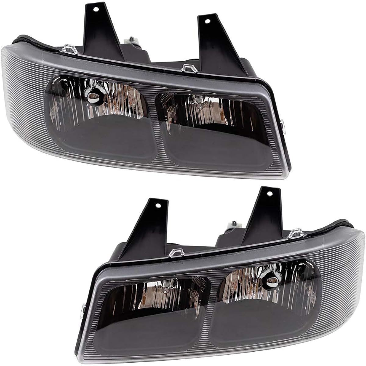 BROCK After Market replacement driver left passenger seat Right halogen composite headlight assembly set 2003-2022 CHEVY EXPRESS