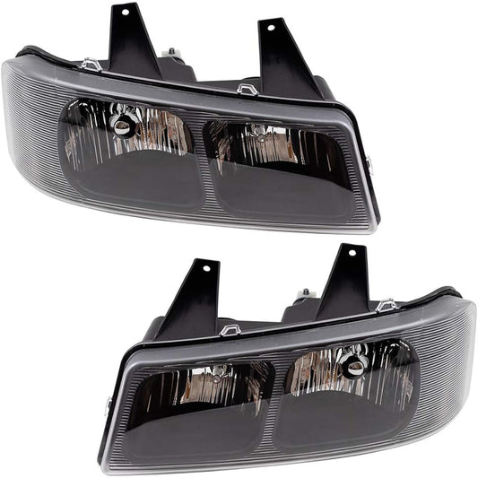 BROCK After Market replacement driver left passenger seat Right halogen composite headlight assembly set 2003-2022 CHEVY EXPRESS