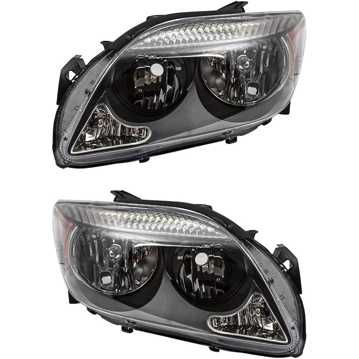 BROCK replacement Pair Set Halogen Combination Headlight Gray Besel With 2005-2007 TC Project High Beam No 8117021130 8113021130