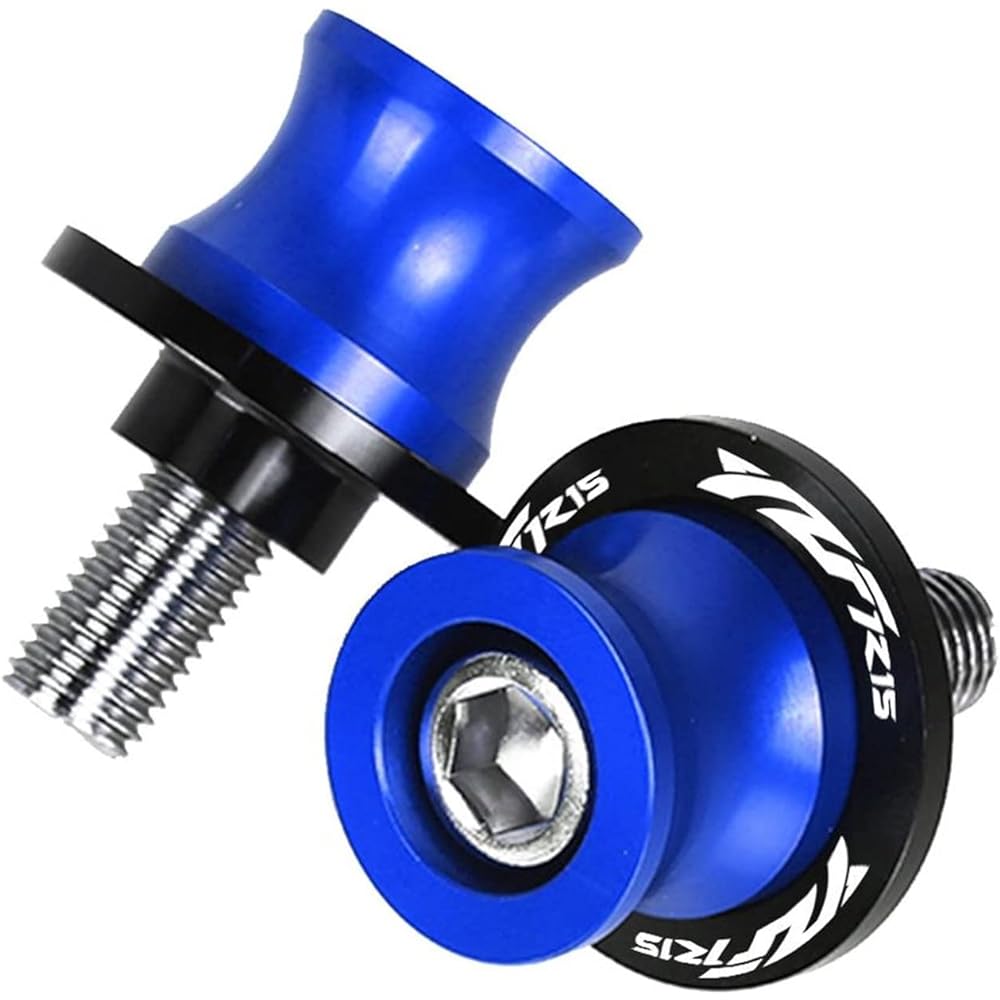 Swing Arm Spool Stand Screw Slider Motorcycle 6MMCNC Swing Arm Spool Stand Screw Slider For Ya-ma-ha YZFR15 YZF-R15 YZF R15 2013-2021 2015 2016 2017 2018 2019 2020 (Color: Blue)