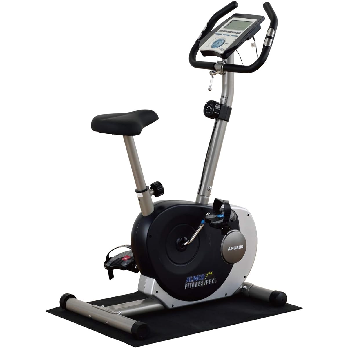 ALINCO Fitness Bike Red AF6200R 8 Levels Load Adjustment Aero Magnetic Bike Standard Model Quiet Saddle Adjustment Easy Assembly Heart Rate Measurement Easy Movement Tablet Tray