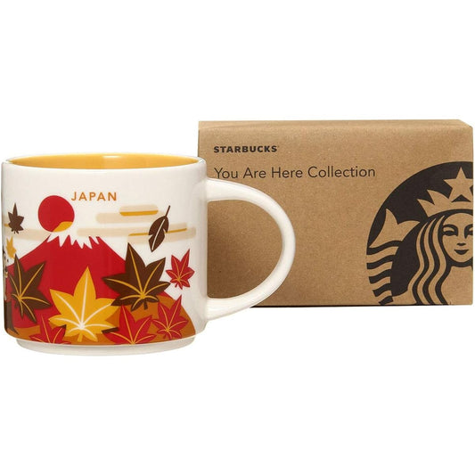 STARBUCKS Starbucks You Are Here Collection Mug JAPAN Autumn 414ml Japanese Style Autumn Leaves Susuki Chestnut Jugoya Moon Castle Daruma Autumn Mt. Fuji Yellow Limited Tableware Cup Coffee Limited