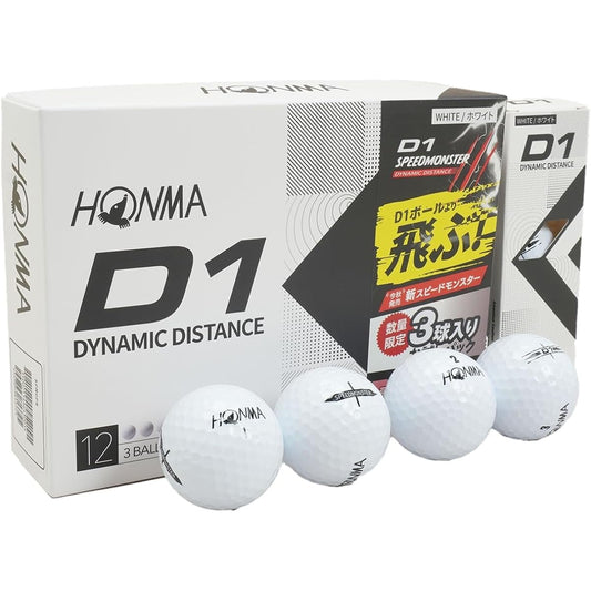 Honma Golf HONMA Ball D1 Speed Monster Promotion Ball 1 Dozen (12 pieces)