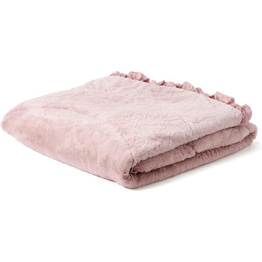Francfranc [Online Shop Only] Ruffle Kotatsu Futon Round φ1900 Pink