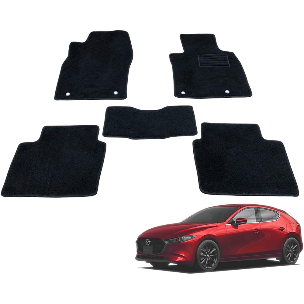 Fenice Car Mat Floor Mat Domestic Production (Mazda MAZDA3 Mazda 3 BP Series) For 2WD Black Anti-Slip Shape Resistant to Slip Car Mat (Car Parts Specialty Store)