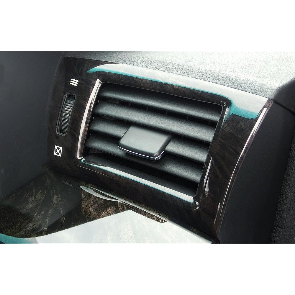 SecondStage Alphard Vellfire 20 Series Duct Panel Black Wood Grain 2/ 0912KW2