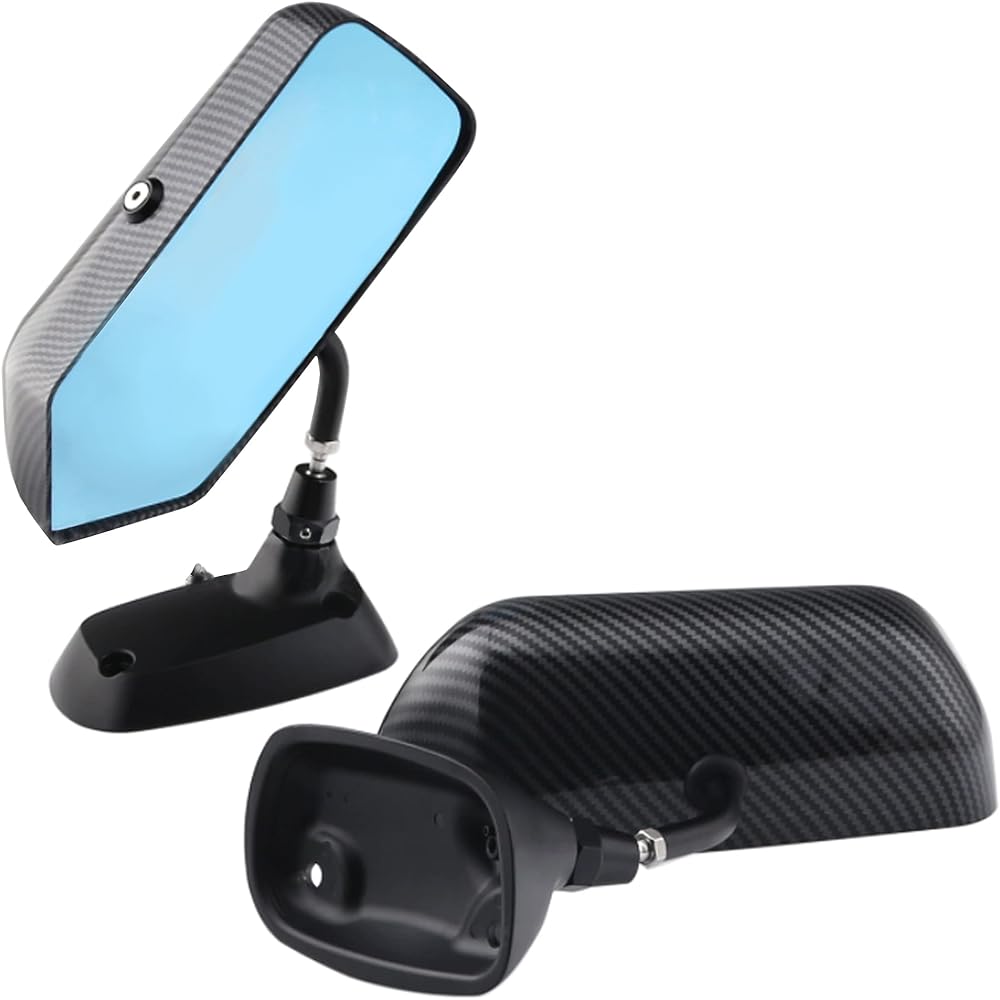 Felimoa Automotive Side Mirrors Carbon Style Racing Door Mirrors Set of 1 Left and Right
