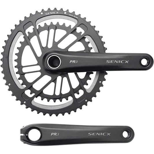 SENICX PR3 2 x 10/11/12 Speed Link Sprocket Crank Protector, 50/34 T, 52-36 T 39-53 T 165 mm/170 mm/175 mm/Crankset