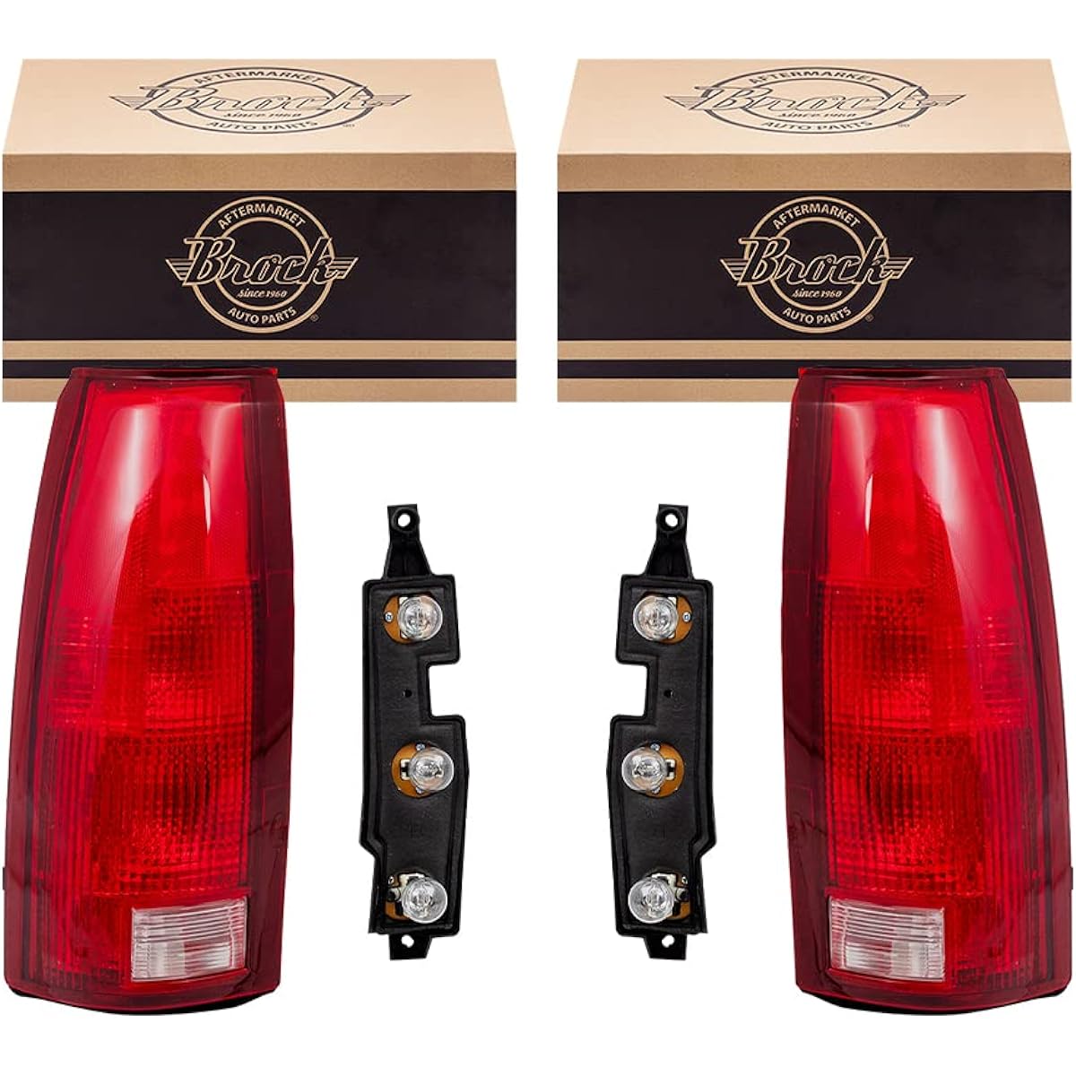 Replacement set for replacement set tail light bulb socket & connector plate 88-99 Pickup truck 00 2500/3500 C/K Old body style track