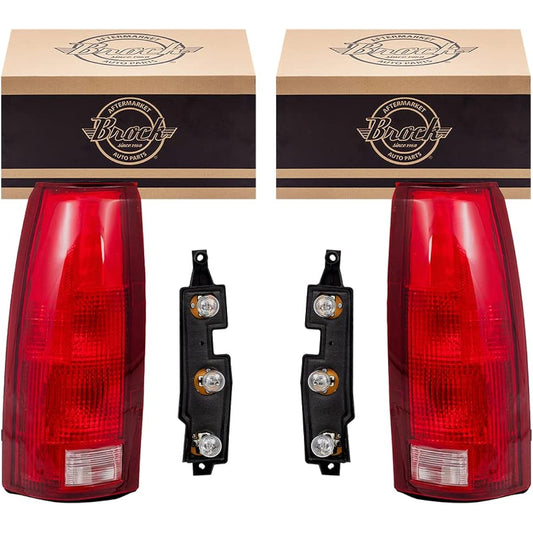 Replacement set for replacement set tail light bulb socket & connector plate 88-99 Pickup truck 00 2500/3500 C/K Old body style track
