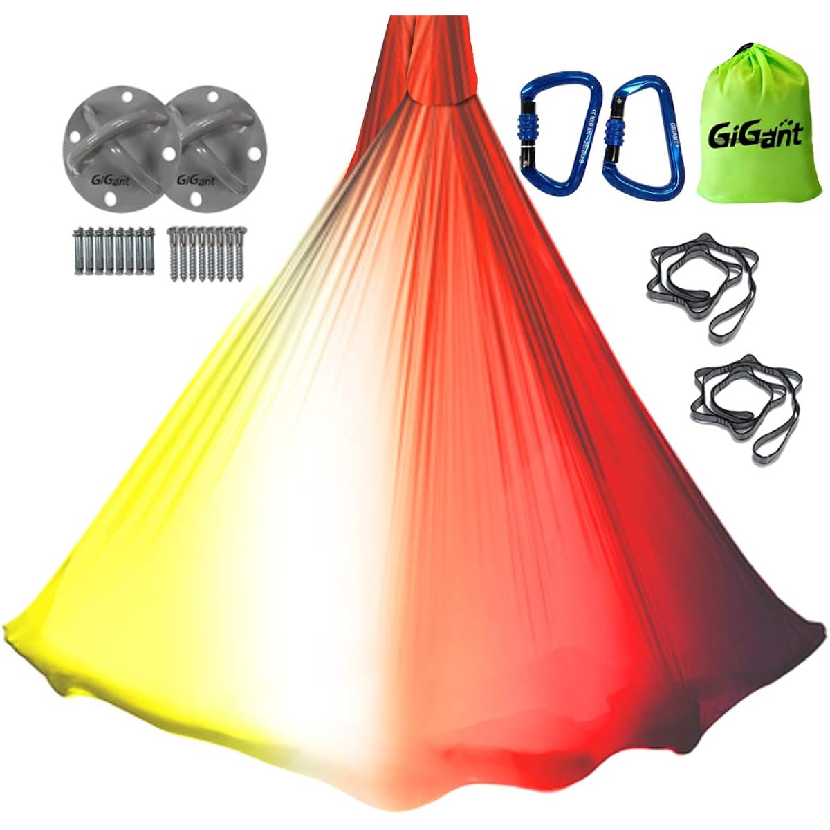 GiGant [Official] Gradient Aerial Yoga Hammock [Full Set] 5m x 2.8m Aerial Yoga Hammock Exercise Aero Yoga Fitness Domestic Genuine Product