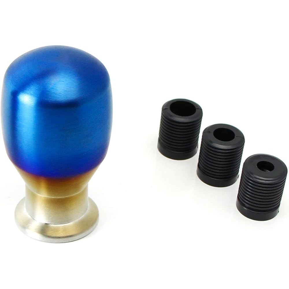 IJDMTOY Burnt Titanium finish JDM Drop Shape Shift Knob Universal Fit Most vehicles 4 5 6 -speed maneuver or automatic