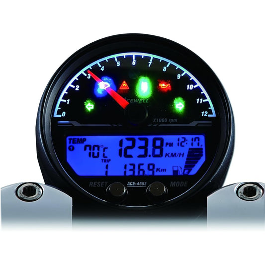 ACEWELL ACE-4653AB Meter, Multifunction Digital Meter, 15,000 rpm, Black