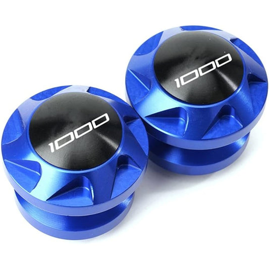 Motorcycle Swing Arm Bobbin Spool For Ka-wa-sa-ki Z1000 Z 1000 2013-2020 2019 8MM Motorcycle Accessories CNC Aluminum Swing Arm Spool Slider Stand Screw (Color : Blue)