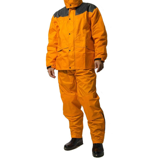 [Mac] Rain Suit Top and Bottom Men's (Water Pressure Resistance: 20000mmH2O) (Shoulder/Inseam Reinforcement) (Cuff Adjustment Function) (Sleeve Lining Mesh Processing) AS-5400