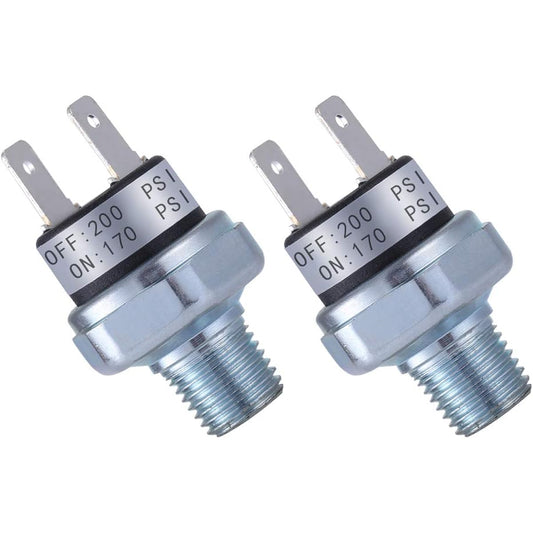 Air pressure switch 170-200 PSI pressure switch 1/4 inch-18 inch-18 NPT DC 24V 12V pressure switch air compressor pressure switch 200PSI pressure switch air horn/tank pressure switch