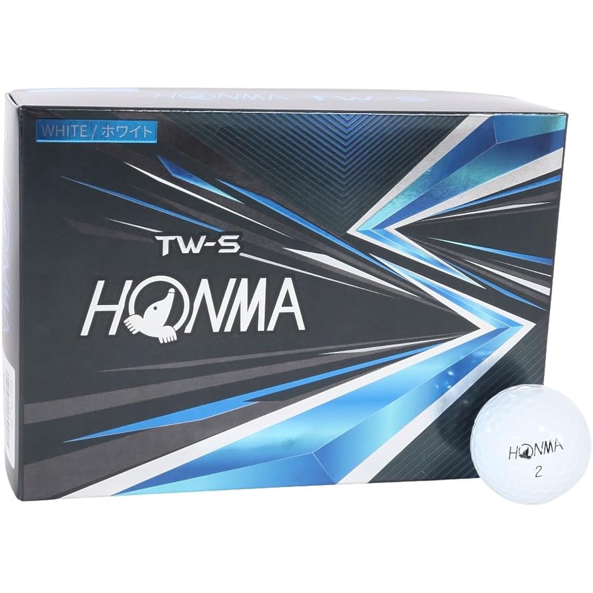 Honma Golf Ball TW-X TW-S 2021 1 Dozen 12 Balls White Yellow 3 Piece Tour Spin Distance TOUR WORLD Honma HONMA/TW-S_2021/White