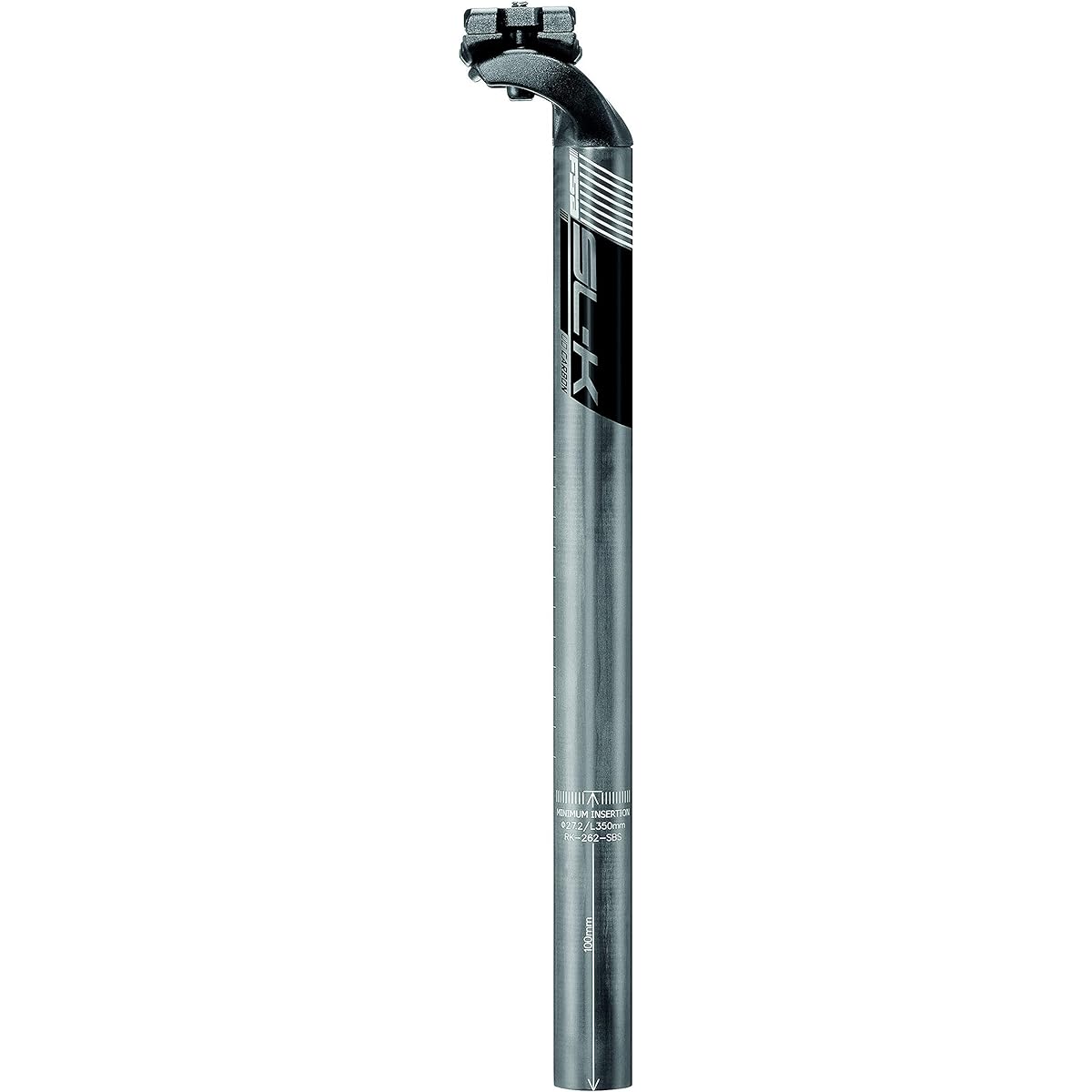 FSA Bicycle Parts Seatpost SL-K SP SBS carbon gray 25.4x350mm 192-0058039030 Black