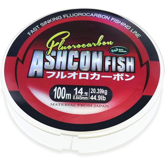 Ashconfish Shock Leader Exsense EX Fluorocarbon 100m Clear