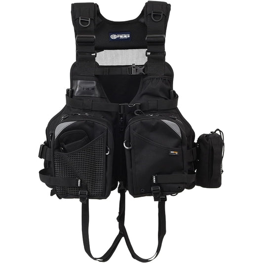 SOSHIN Fishing Vest RBB Extreme Tide Game Vest Full Black