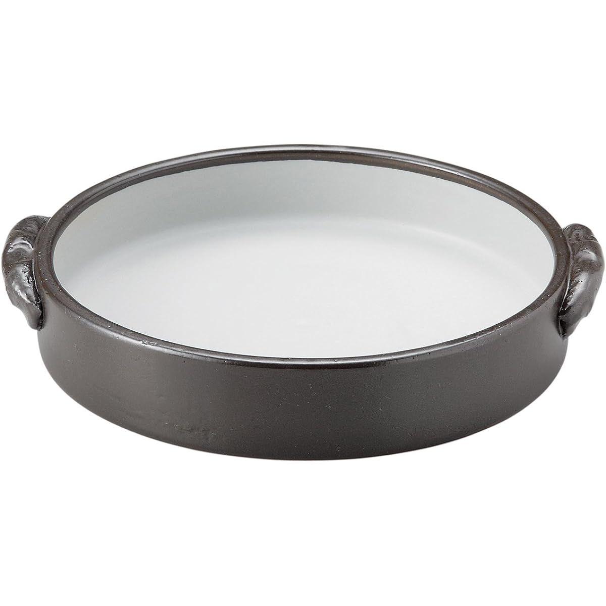 Santo Banko Ware Sukiyaki Pot Brown No. 10 15554 Tenmoku