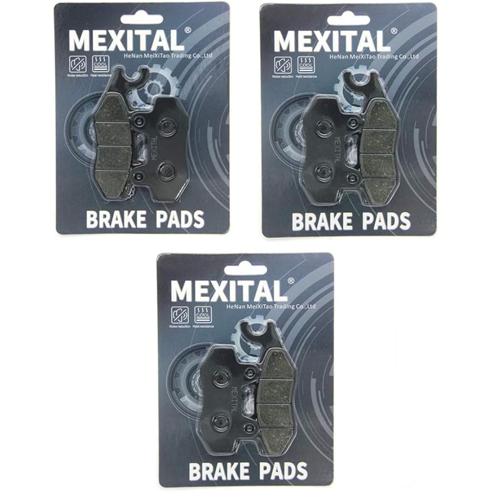 MEXITAL 1 set Motor Bike Brake Pad Front and Rear XTZ 750 Super Tenere (1989-1995)