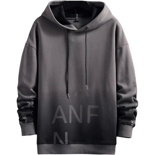 [foveitaa] Men's Hoodie, Long Sleeve, Spring Clothes, Autumn Clothes, Gradient Hoodie, Stylish, Pullover, Autumn/Winter, Loose, Hooded, Stylish, Sweatshirt, Pullover, Popular, Street Tops
