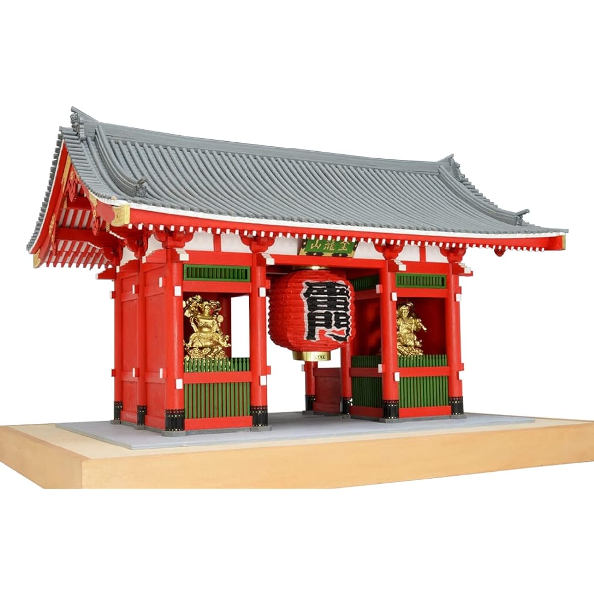 Woody Joe 1/50 Kaminarimon Painted Type Wooden Model Assembly Kit